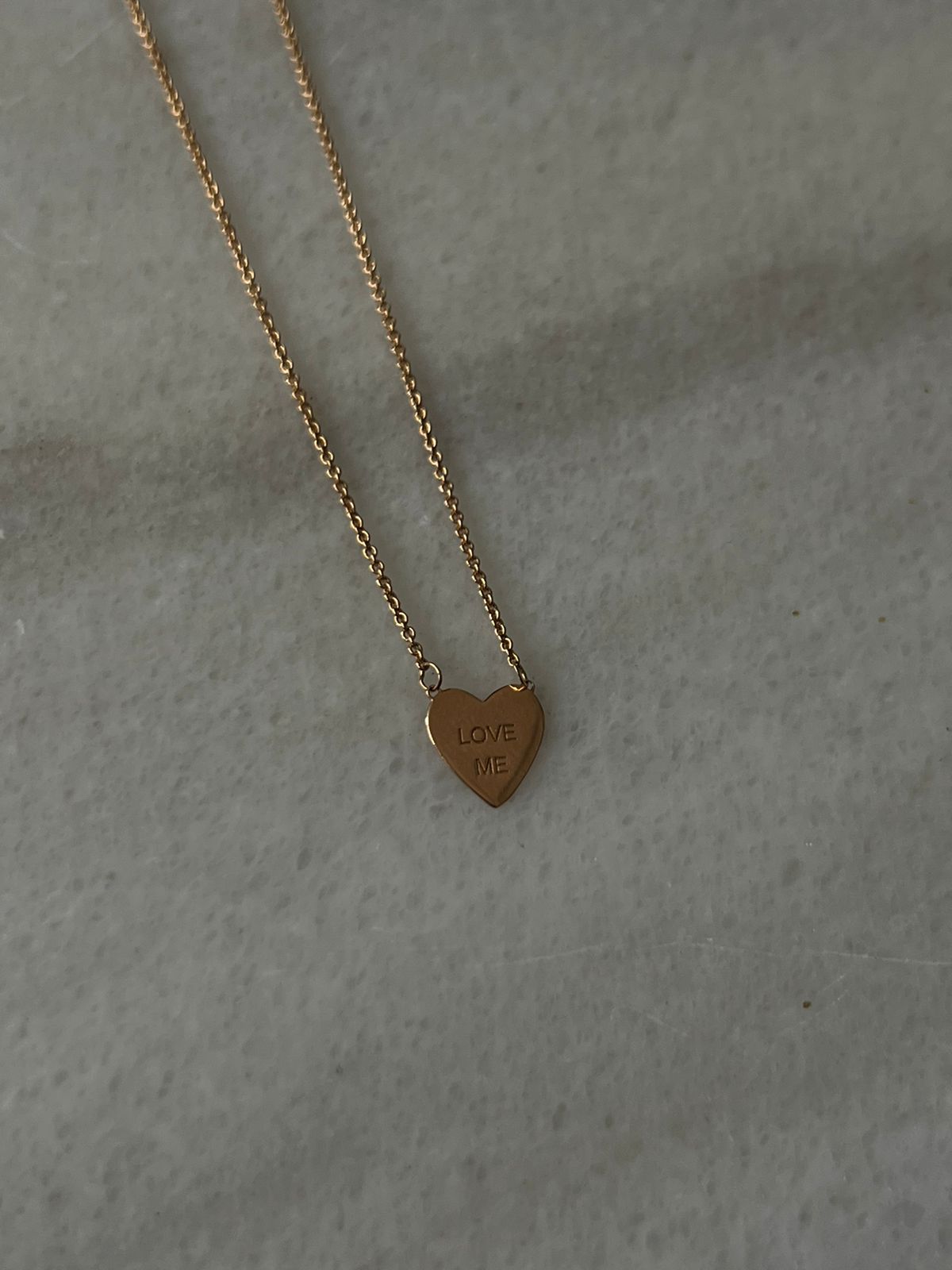 CADENA CORAZÓN ORO ROSA