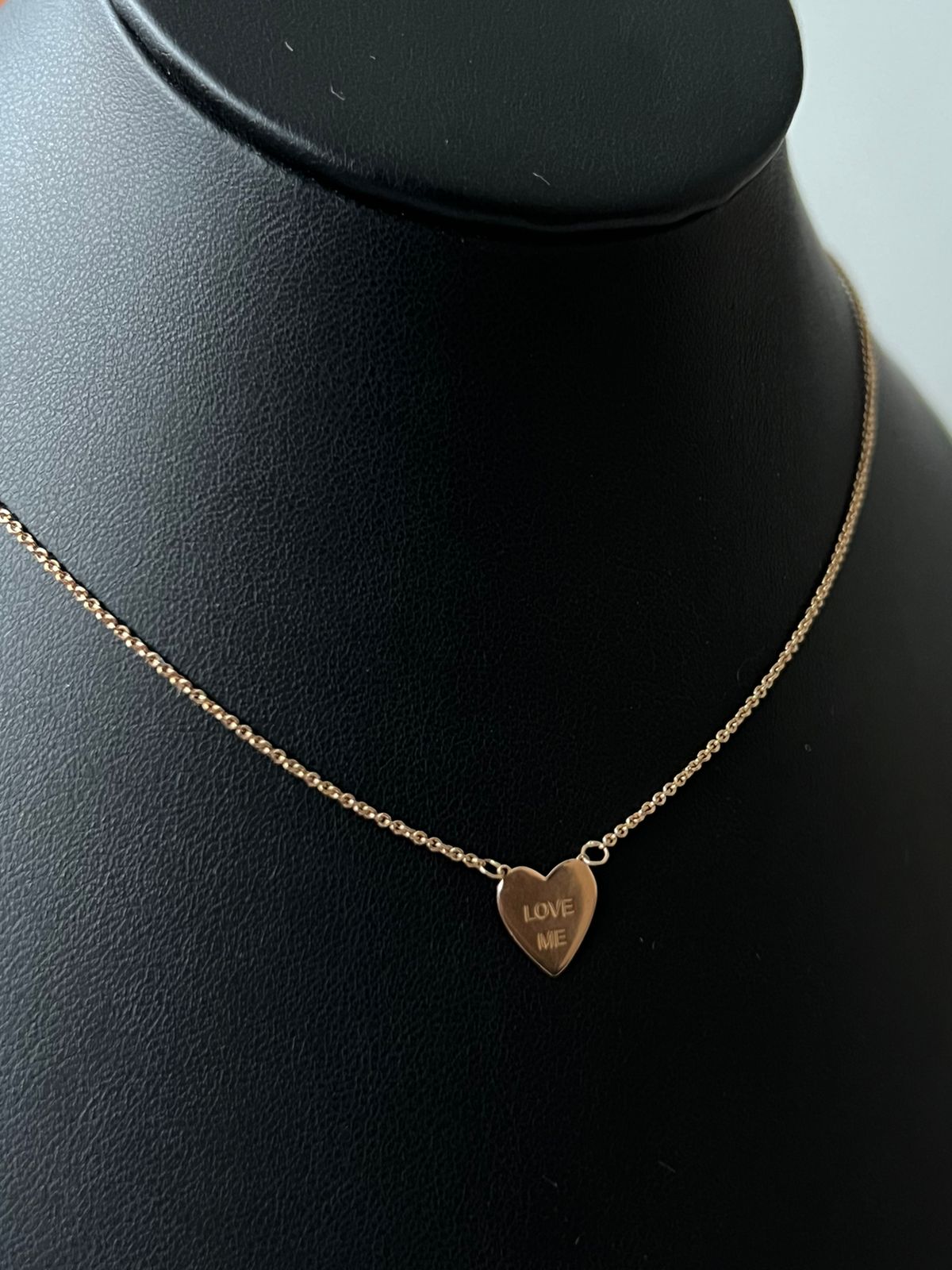 CADENA CORAZÓN ORO ROSA