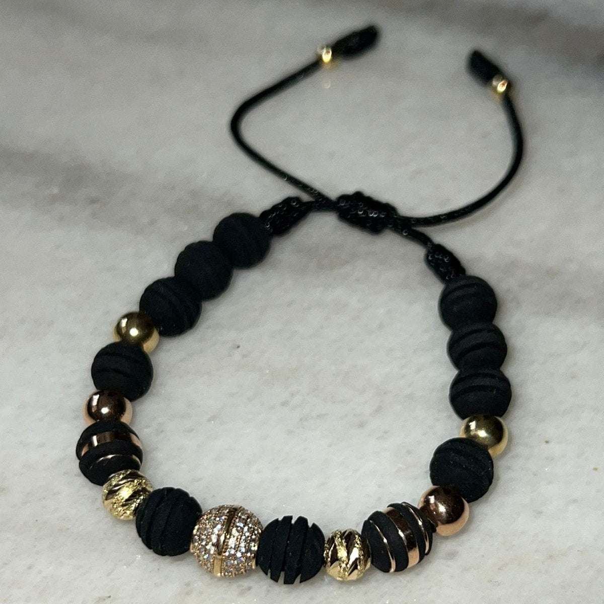 PULSERA BOLA DE FUEGO ORO 18K