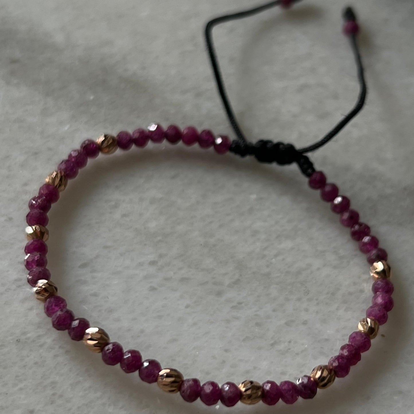 PULSO RUBÍES NATURALES ORO ROSA 18K