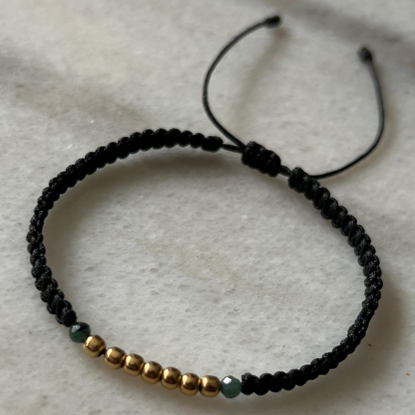 PULSO MORRALLA DE ESMERALDA ORO AMARILLO 18K