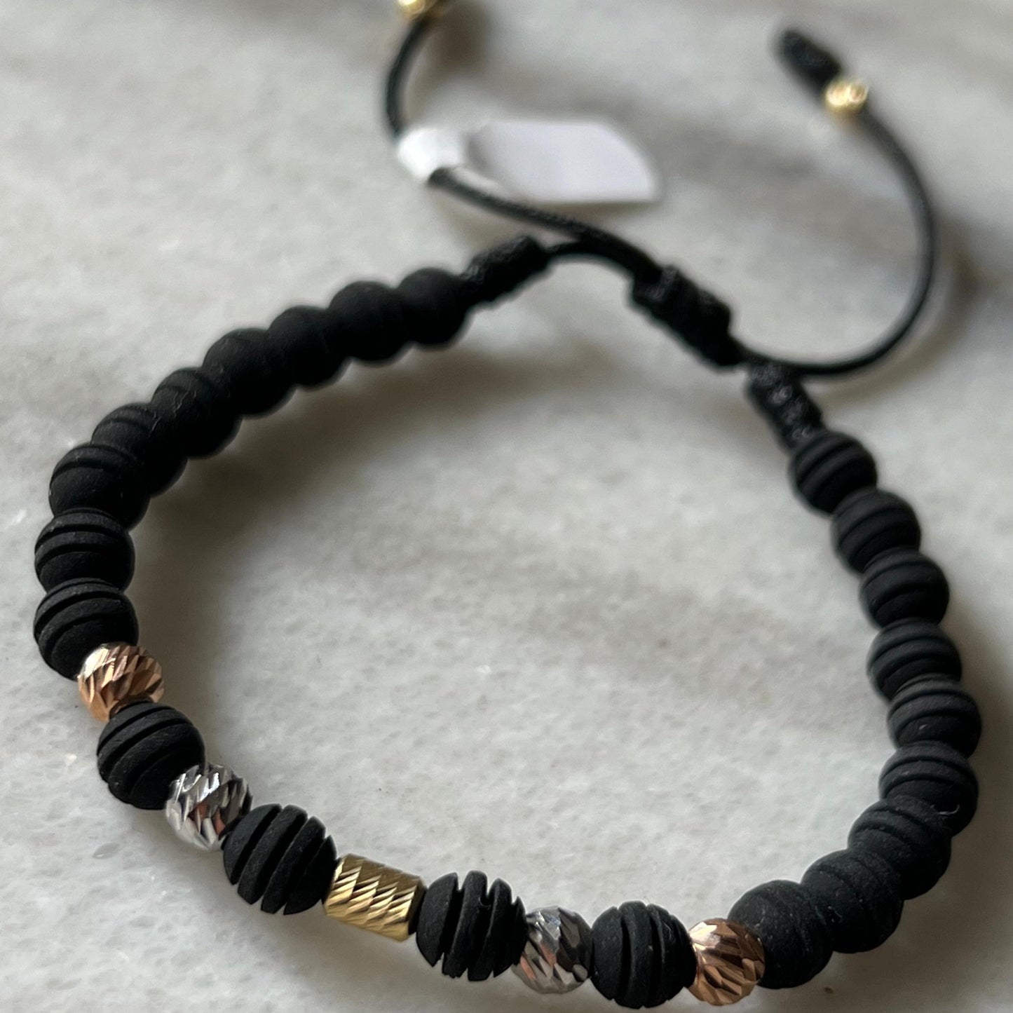 PULSERA NEOPRENO 3 OROS 18K
