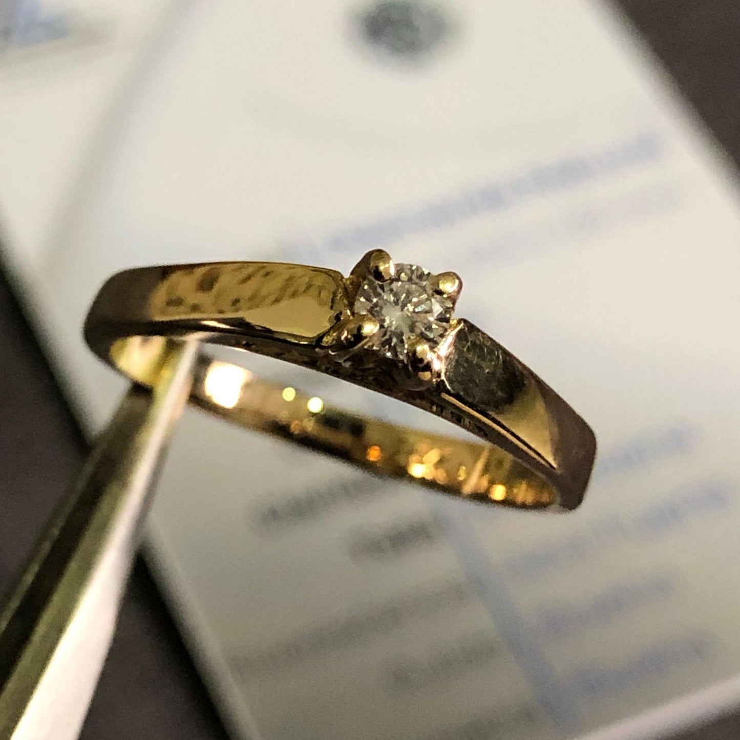 ANILLO DE COMPROMISO EROS DIAMANTE CERTIFICADO