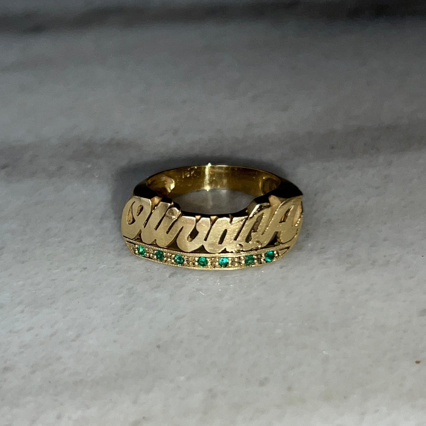 ANILLO NOMBRE ESMERALDAS