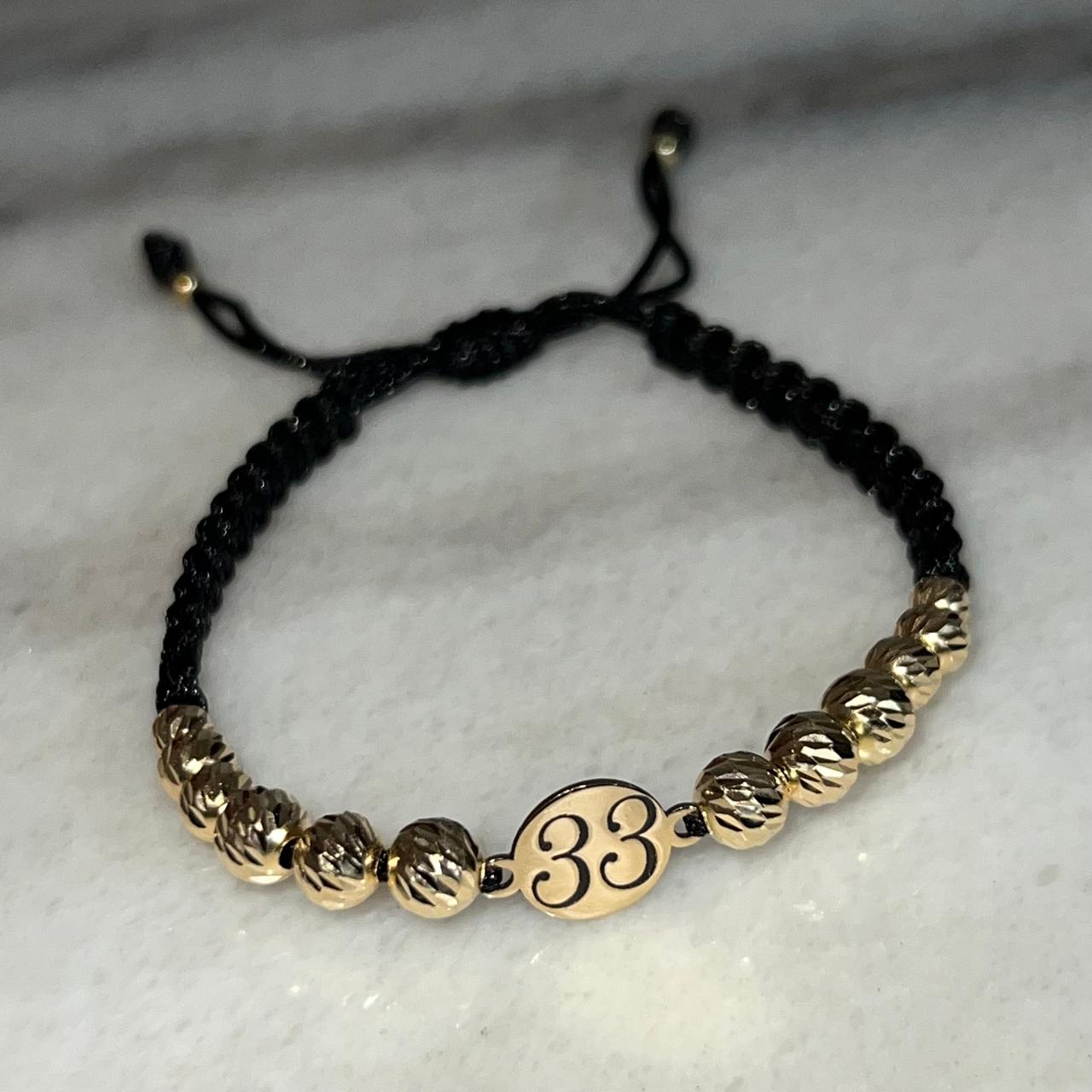 PULSERA TEJIDA HERRAJE PERSONALIZADO