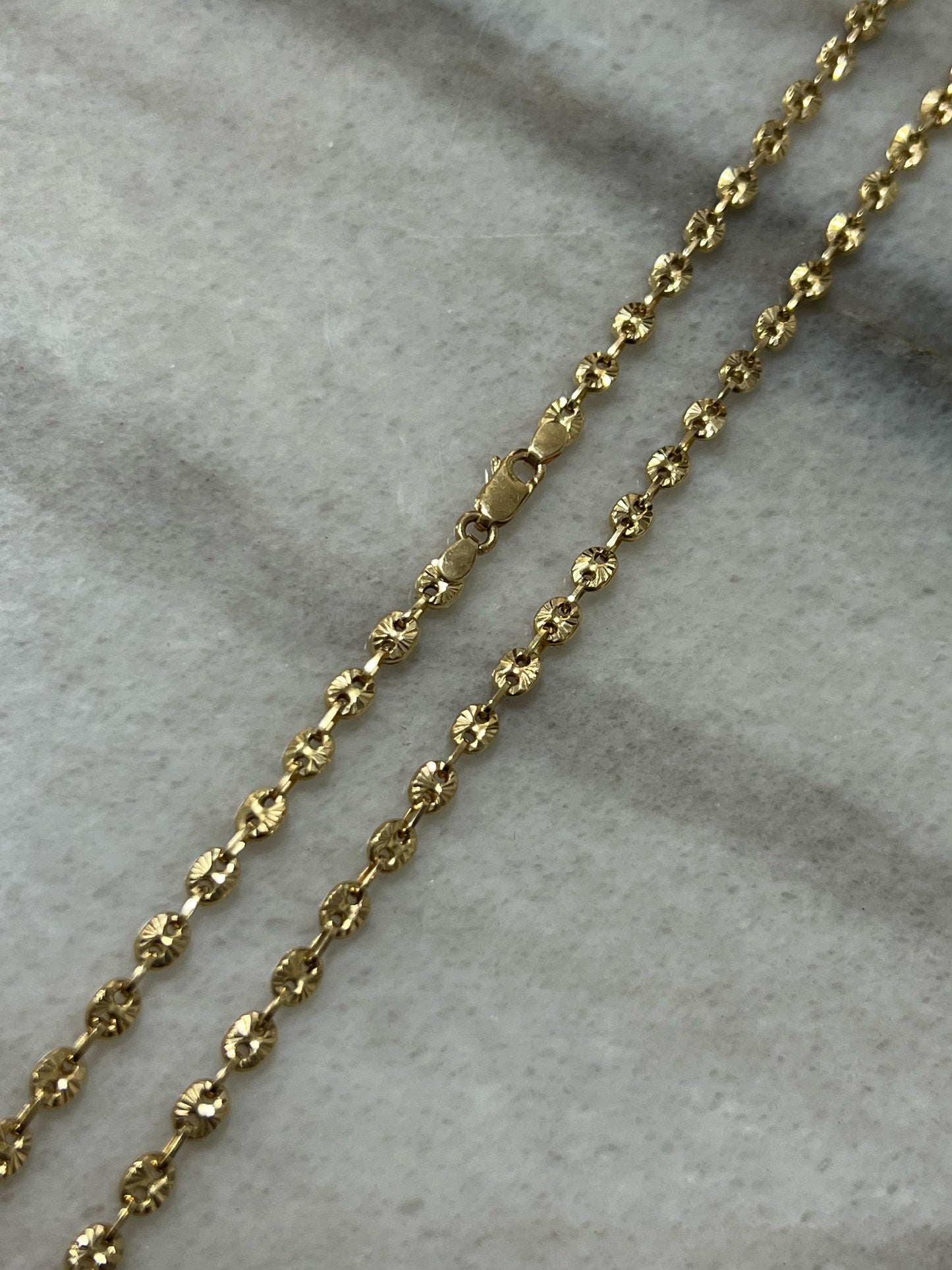 CADENA 60CM TEJIDO GUCCI DIAMANTADO