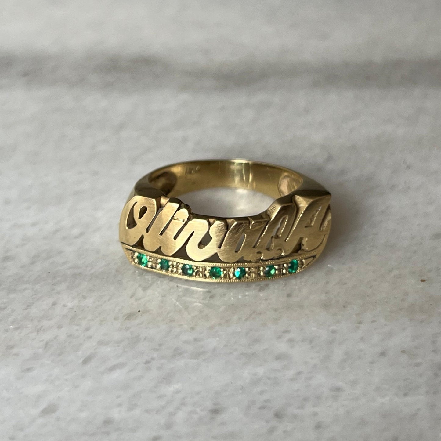 ANILLO NOMBRE ESMERALDAS