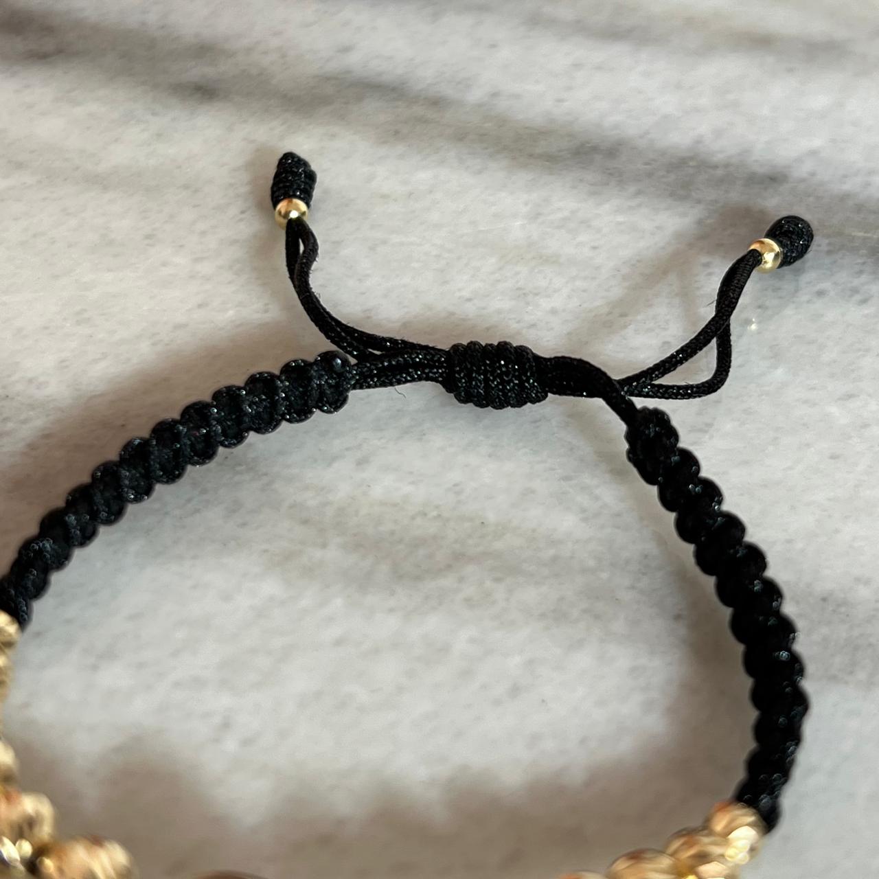 PULSERA TEJIDA HERRAJE PERSONALIZADO