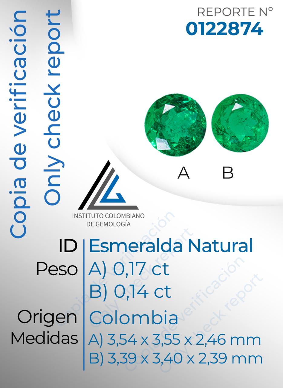 TOPOS ESMERALDA COLOMBIANA 31 PTS C:2874