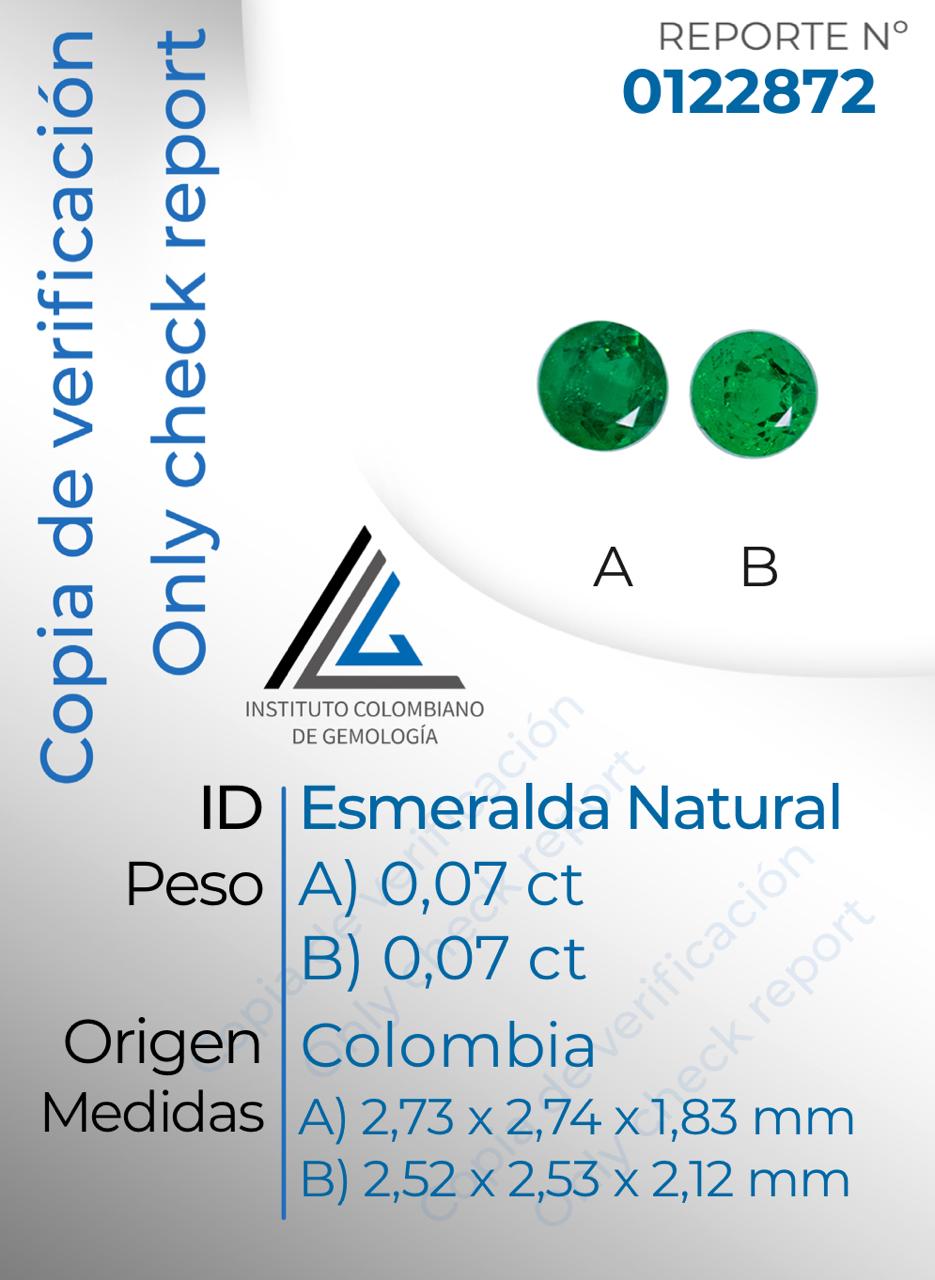 TOPOS ESMERALDA COLOMBIANA 14 PTS C:2872