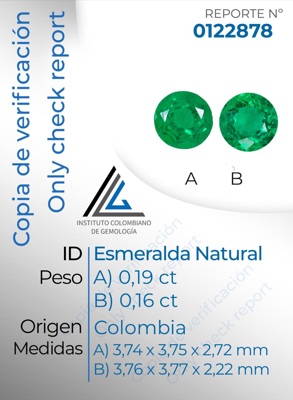 TOPOS ESMERALDA COLOMBIANA 35PTS C:2878