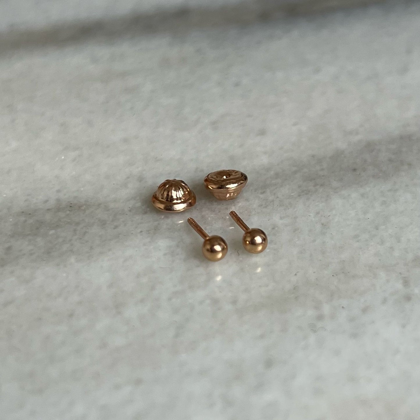 TOPITOS BOLA 3MM ORO ROSA
