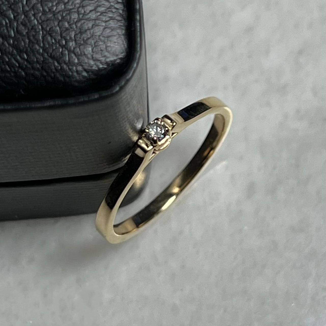 SOLITARIO EROS EN ORO 18K DIAMANTE 0,05CT