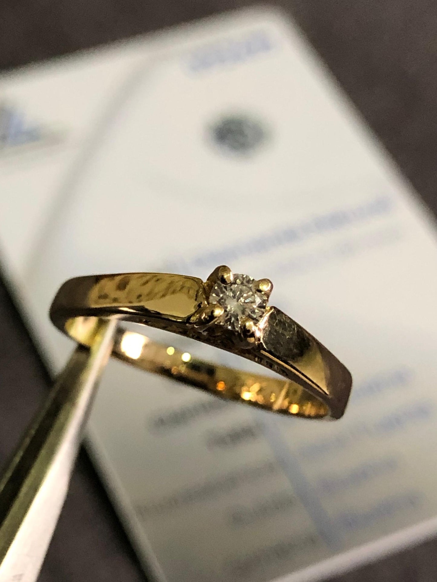 ANILLO DE COMPROMISO EROS DIAMANTE CERTIFICADO