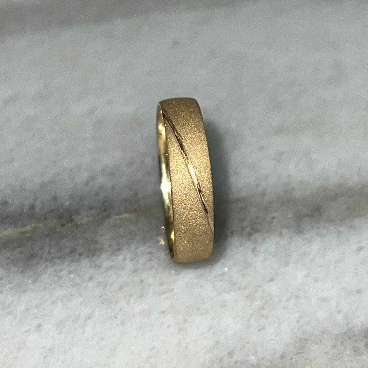 ARGOLLA DIAMANTADA CON BISEL CRUZADO