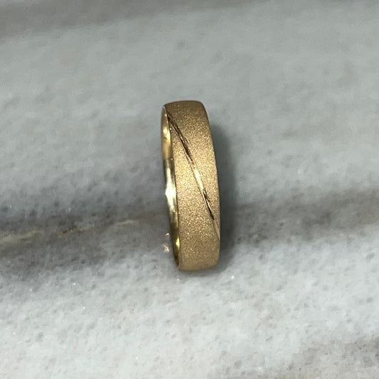 ARGOLLA DIAMANTADA CON BISEL CRUZADO