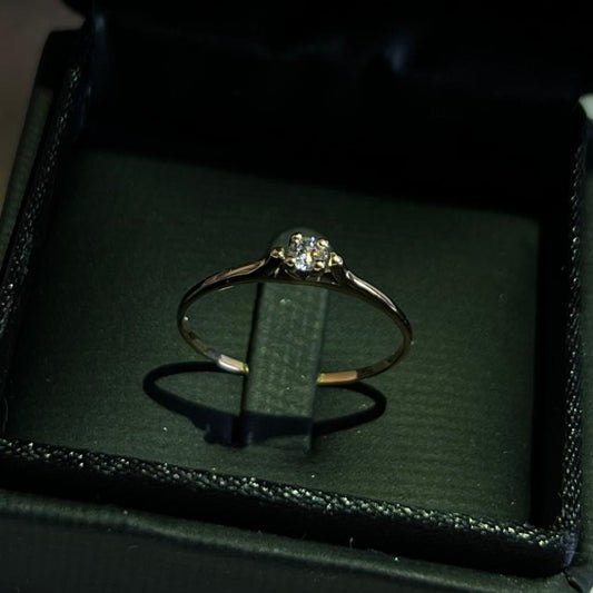 SOLITARIO DIAMANTE ORO AMARILLO